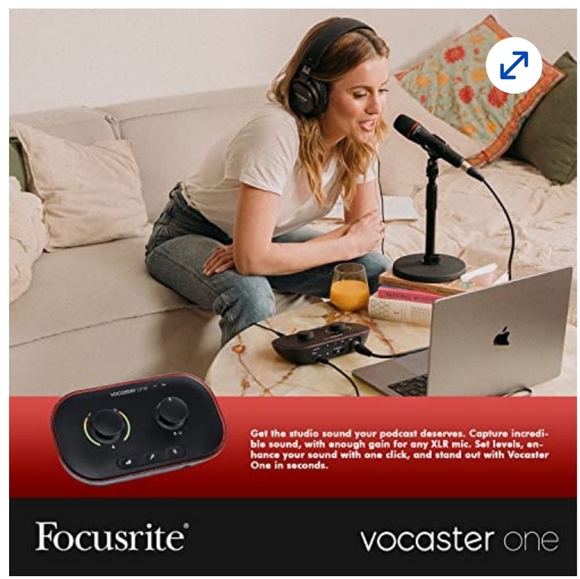 Focusrite Vocaster One Audio Interface for Podcasting and Recording as Solo Crea - Picture 7 of 8